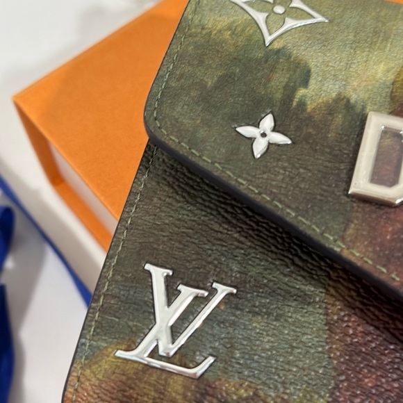 Ultra Rare Louis Vuitton Jeff Koons Mona Lisa wallet on chain nwt - Picture 4 of 17